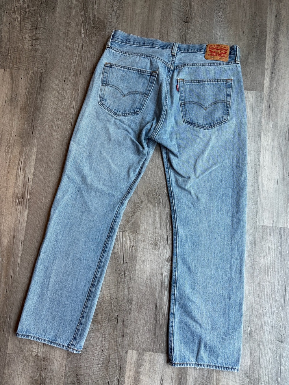 Levi’s 501 - 1993 Classic High-Rise Straight Leg Jeans - Light Blue-  vintage - Picture 11 of 16